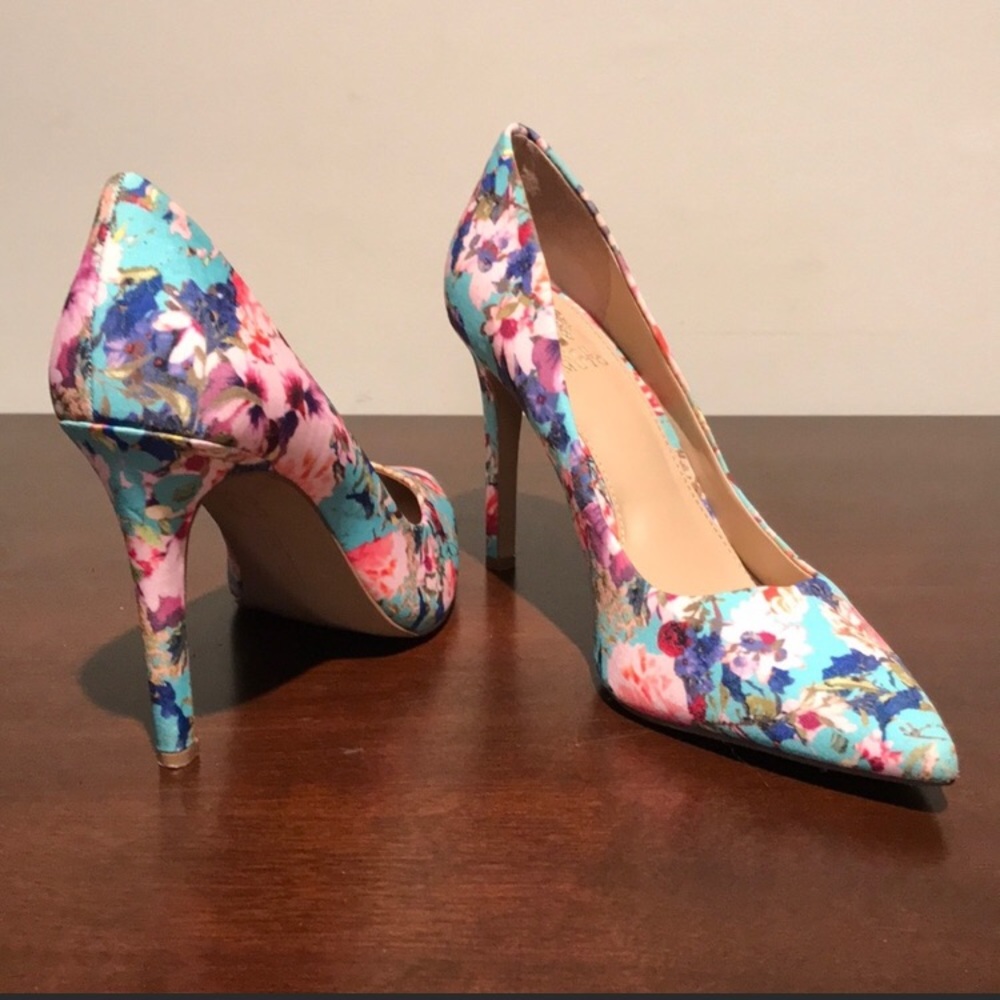 Vince Camuto Floral Heels
